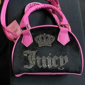 Juicy Couture Black and Pink Mini Bag